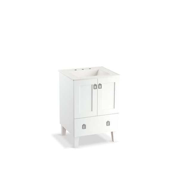 Kohler Vanity Cabinet, Free Standing, Linen White, 34-1/2 in H, 24 in W 99527-LG-1WA - main